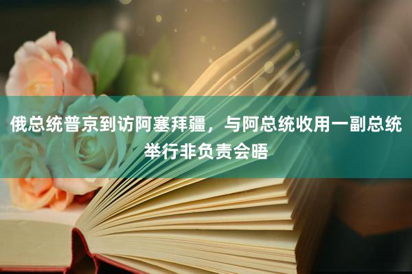 俄总统普京到访阿塞拜疆，与阿总统收用一副总统举行非负责会晤