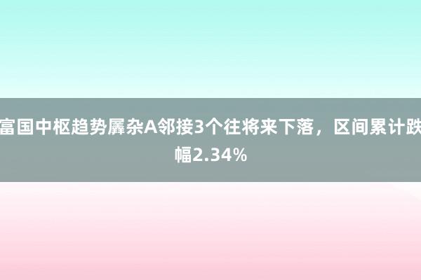 富国中枢趋势羼杂A邻接3个往将来下落，区间累计跌幅2.34%