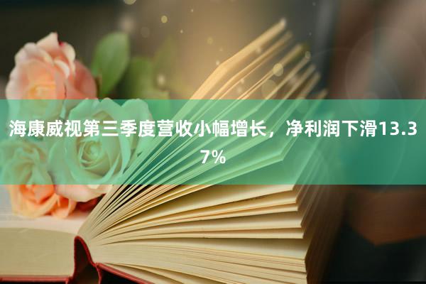 海康威视第三季度营收小幅增长，净利润下滑13.37%