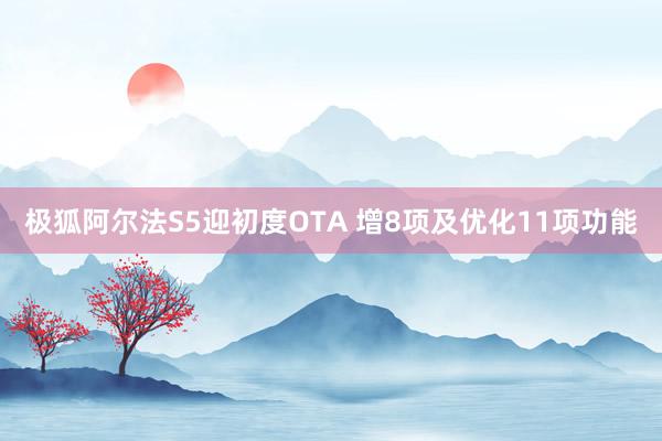 极狐阿尔法S5迎初度OTA 增8项及优化11项功能